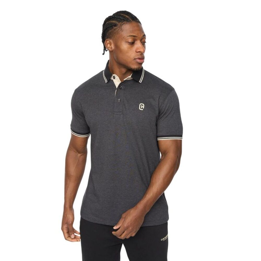 Crosshatch Mens Preece Polo Shirt / Black